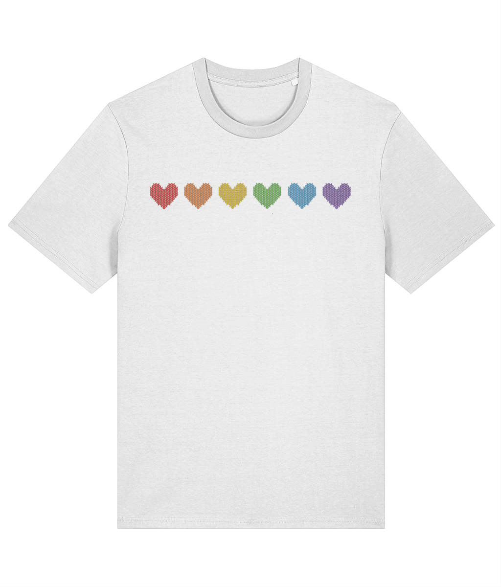 PRIDE Rainbow Heart Tee