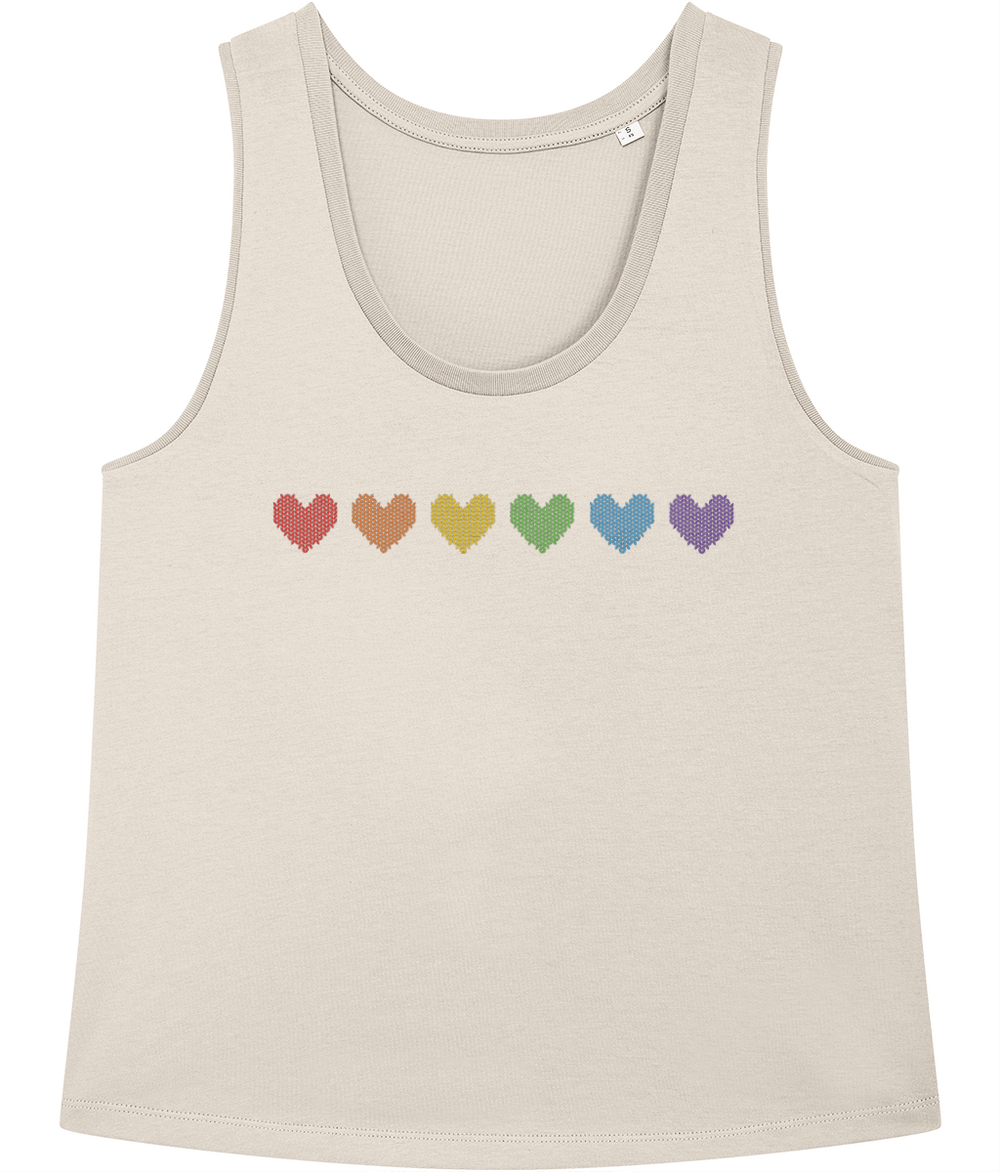 PRIDE Rainbow Heart Tank