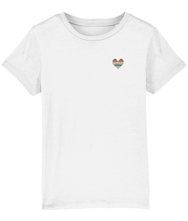 Made with Love Kids Rainbow Heart Tee