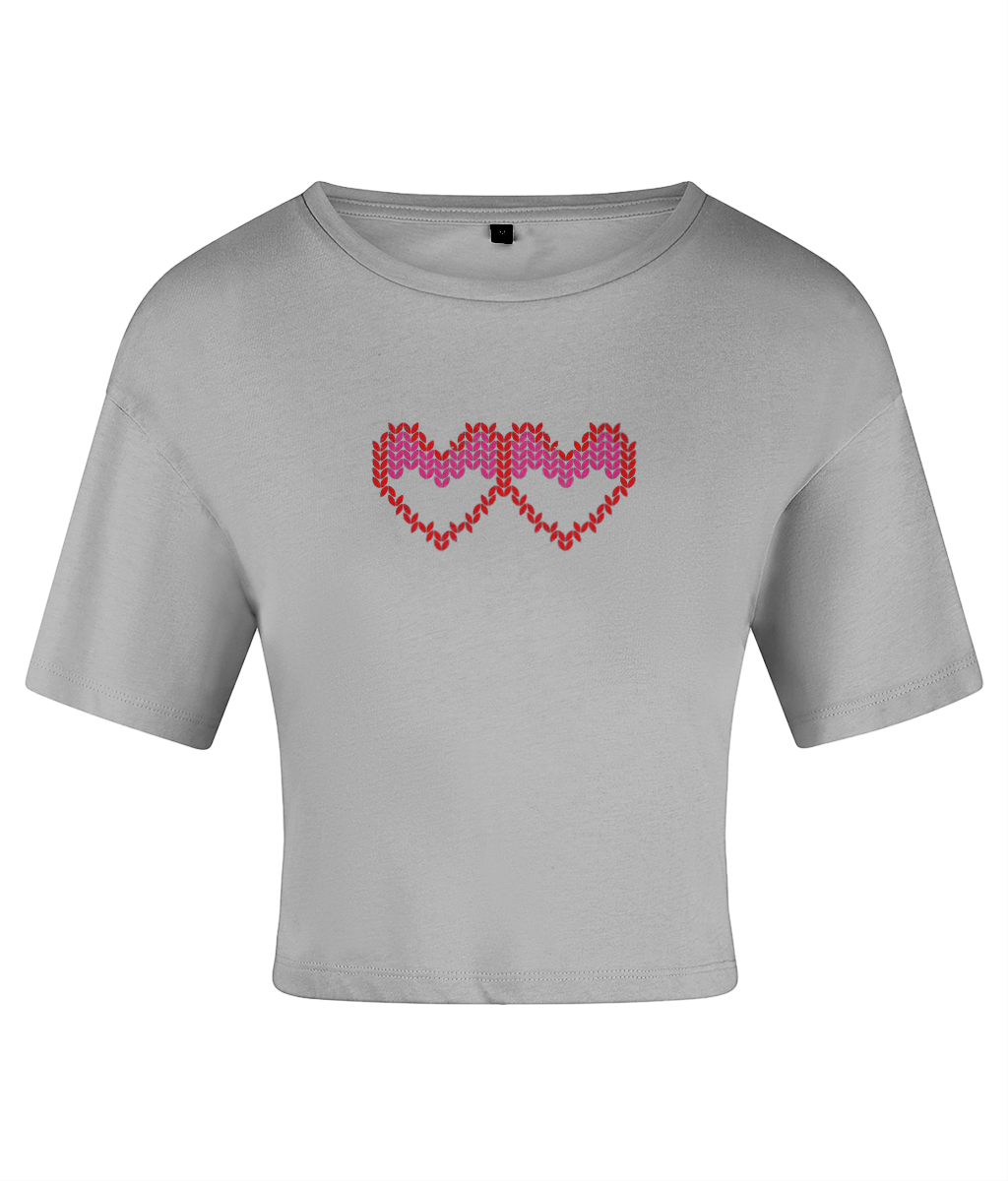 Double Heart Crop Top