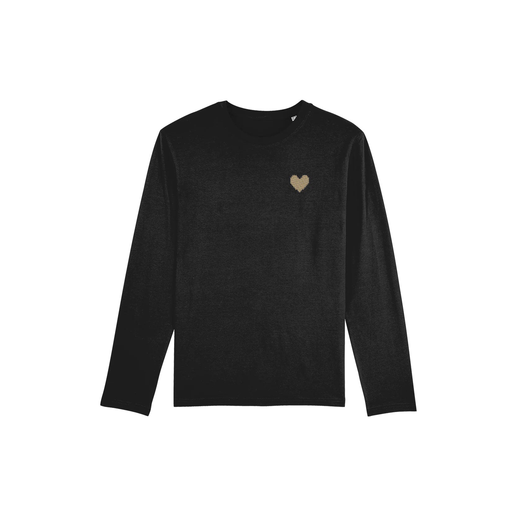 Made With Love Embroidered Gold Heart Long Sleeve – Made With Love by ...