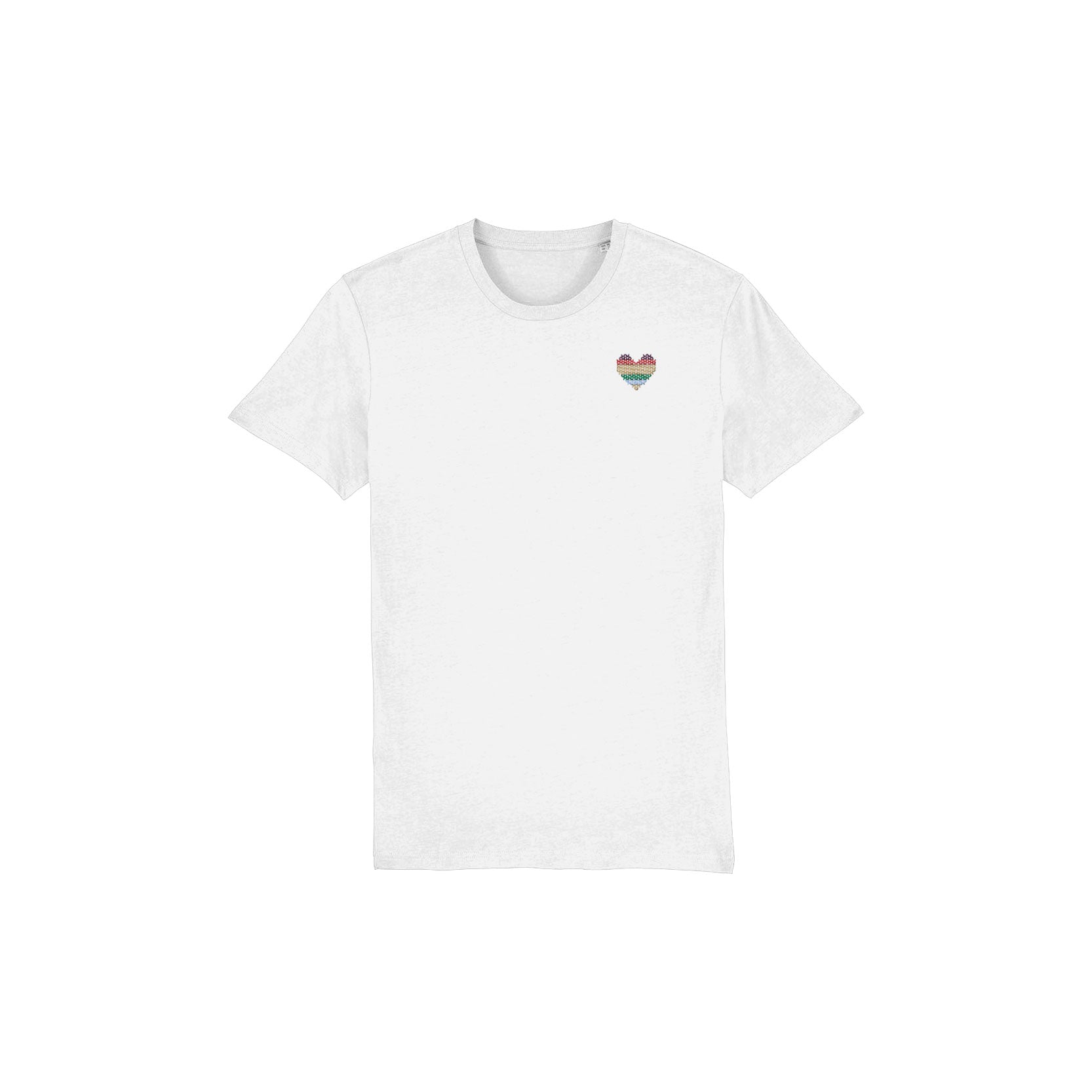 Made With Love by Tom Daley Embroidered Rainbow Heart T shirt