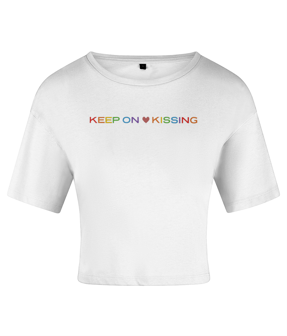 PRIDE Keep On Kissing Crop Top