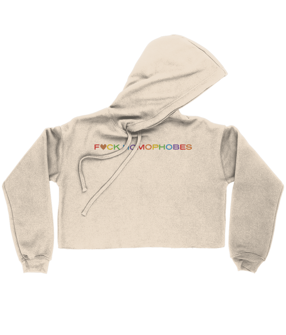 PRIDE F**k Homophobes Cropped Hoodie